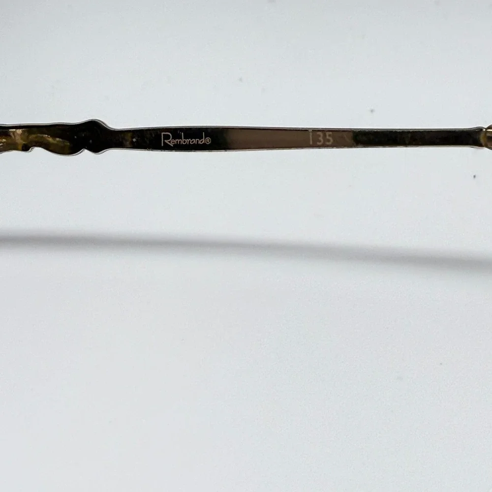 Rembrandt Shanghai Mocha Gold Oval Metal Eyeglass Frames 135 Vintage Style